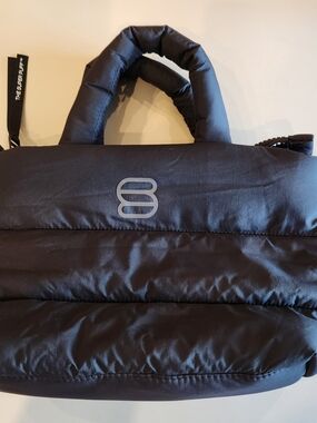Aritzia Black Puffer Tote Bag